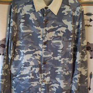 Paisley & Gray Blue and Cream Camo Field Jacket